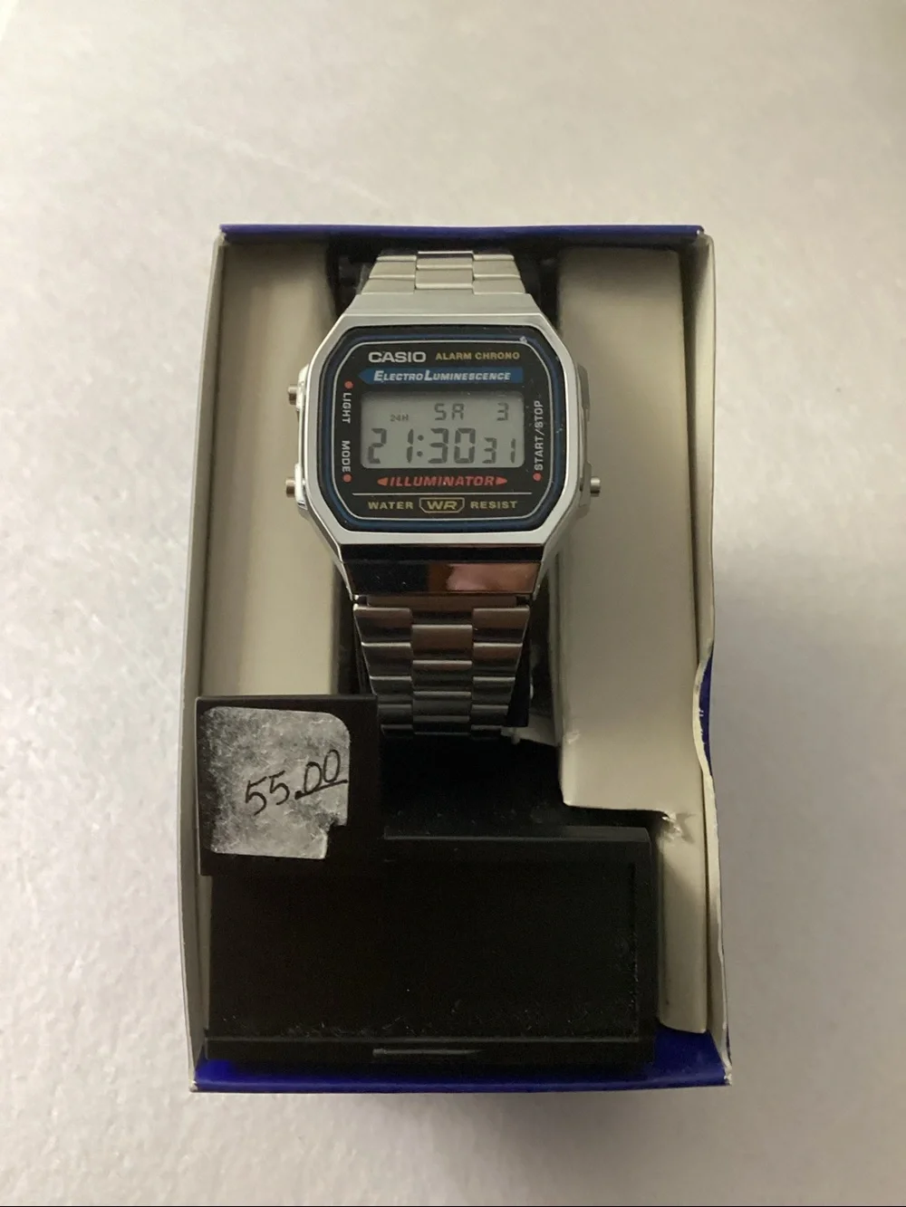 Casio Unisex Digital Stainless Steel Bracelet Watch 32mm